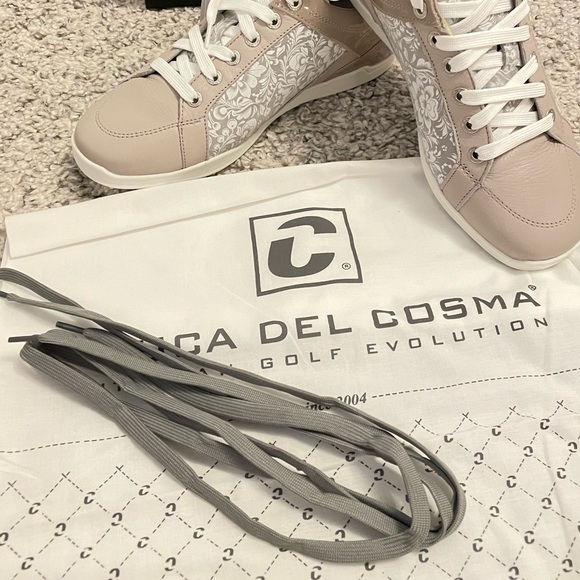 Duca Del Cosma Caldes Women's Golf Shoe - Beige/Flower - Picture 8 of 9